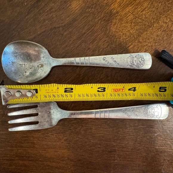 Vintage Campbell's soup child's fork and spoon - Picture 4 of 4